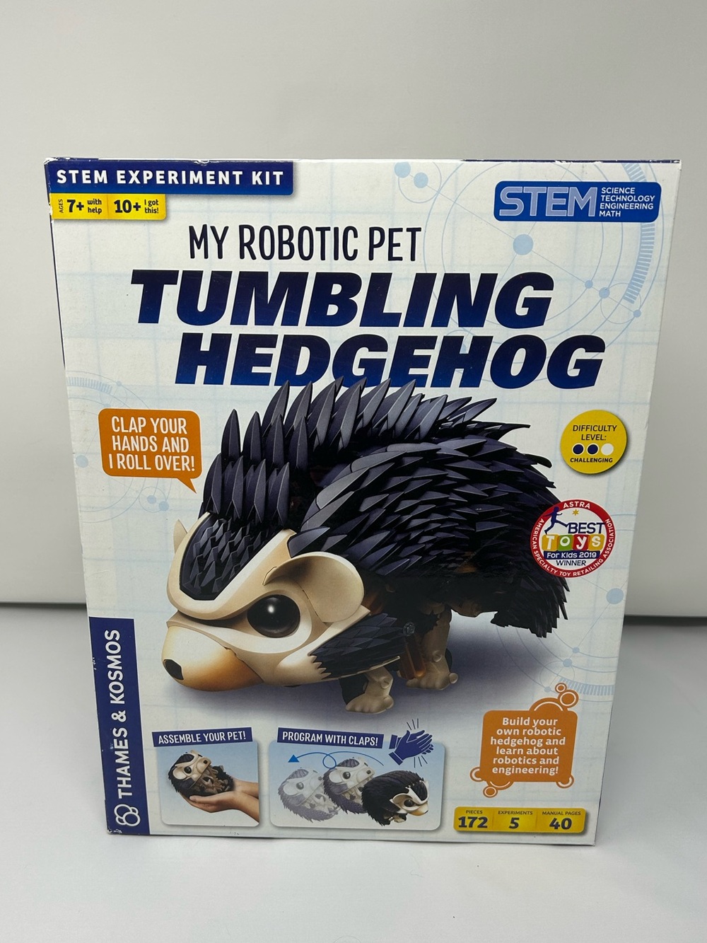Thames & Kosmos My Robotic Pet Tumbling Hedgehog - Black